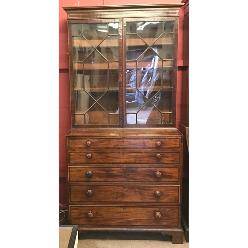 546 - Similar To Previous Lot Antique Secretaire Bookcase