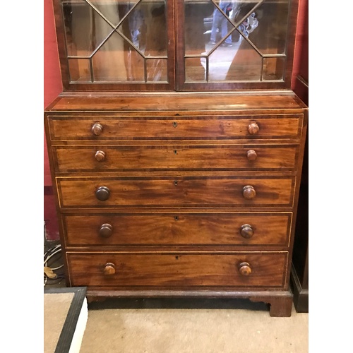 546 - Similar To Previous Lot Antique Secretaire Bookcase