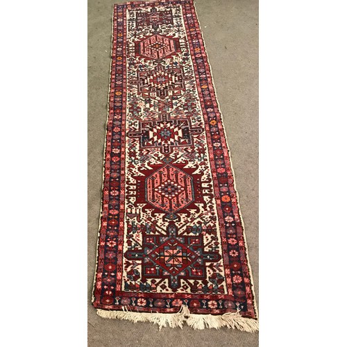 30 - Hand Knotted Runner 280 x 70 cms