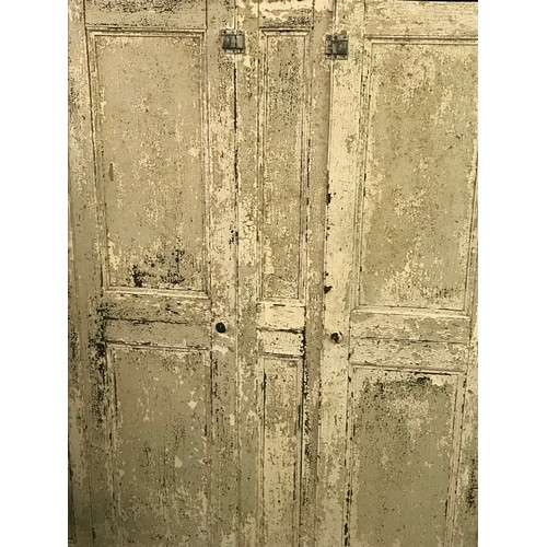 8 - Antique Pine Pantry  Cupboard Back Needs Attention. 167 x 37 x 186 cms