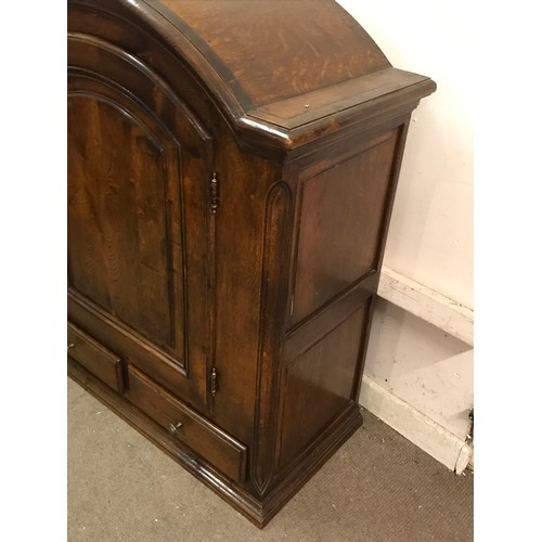 38 - 19th Century Arched Top Cupboard With Drawers Below. 100 x 45 x 110 cms