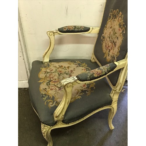 48 - French Tapestry Upholstered Chair.