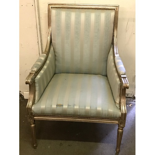 49 - Upholstered French Arm Chair