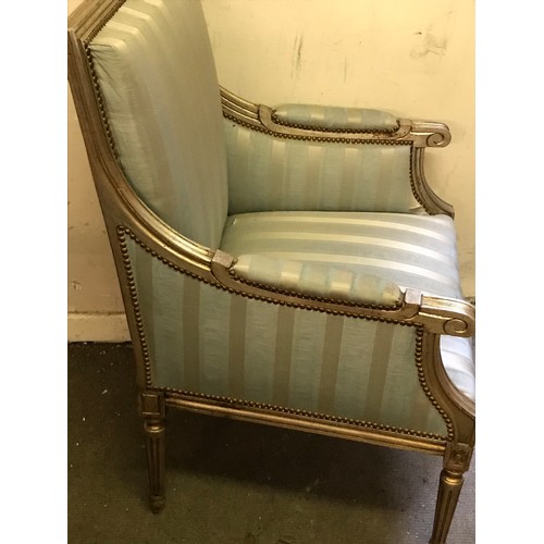 49 - Upholstered French Arm Chair