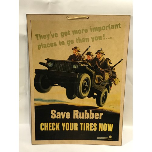 201 - Willys Jeep Military Interest Advertising Card Poster 42 x 30 cms