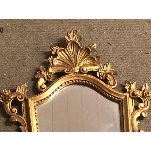 11 - Decorative Gilt Framed Mirror. 78 x 49 cms