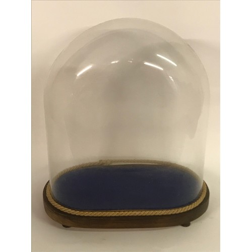 229 - Vintage Glass Bell Jar / Dome 38 x 36 cms