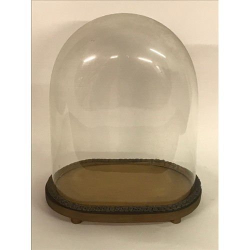 230 - Similar To Previous Lot Vintage Glass Bell Jar / Dome 36 x 30 cms