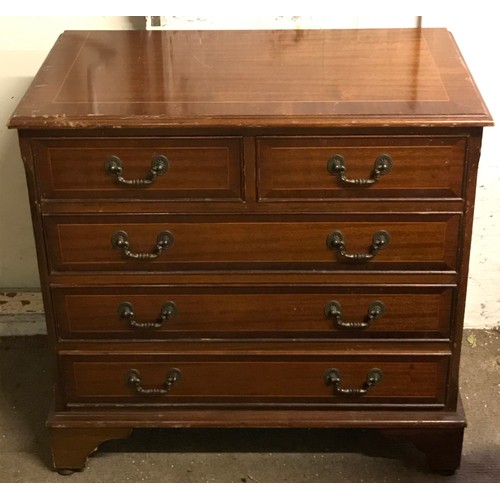 14 - Antique Style 2 Over 3 Chest Of Drawers 77 x 41 x 76 cms