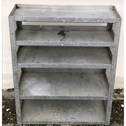 31 - Industrial Aluminium Shelf Unit . 78 x 40 x 94 cms