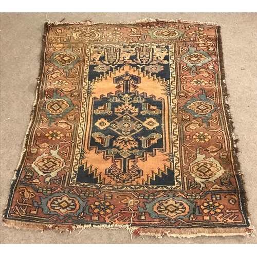 49 - Decorative Hand Made Rug. 138 x 108 cms