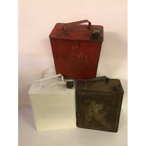 149 - Three Vintage Fuel Cans . Pratts Etc (3)