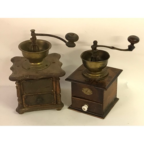 152 - 2 X Vintage Coffee Grinders