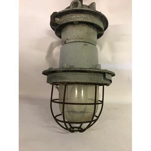 159 - Vintage Industrial Light 67 cms.