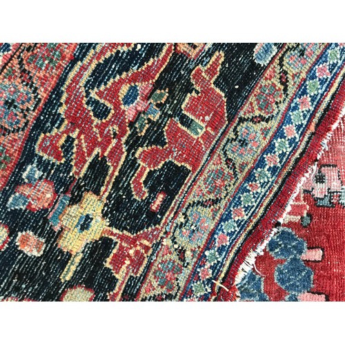 51 - Large Vintage Hand Made Rug 368 x 285 cms