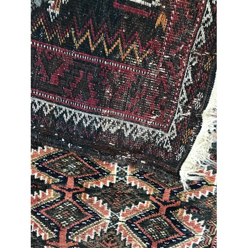 54 - Vintage Hand Made Rug / Runner 165 x 79 cms