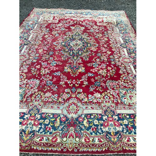 55 - Very Large Decorative Vintage Hand Made Rug 412 x 297  Cms