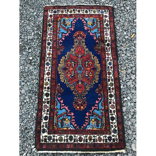 57 - Hand Knotted Rug 125 X 63 Cms