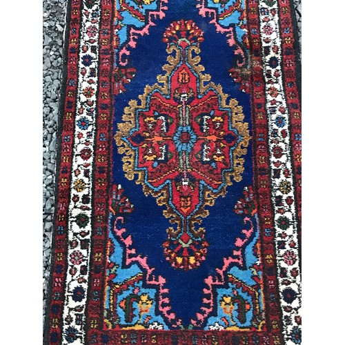 57 - Hand Knotted Rug 125 X 63 Cms