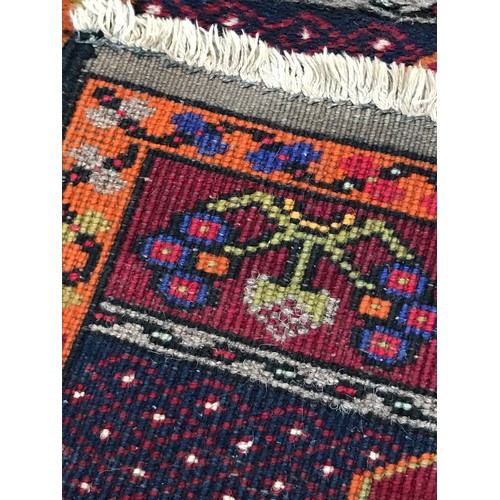 58 - Hand Knotted Rug 100 x 46 cms