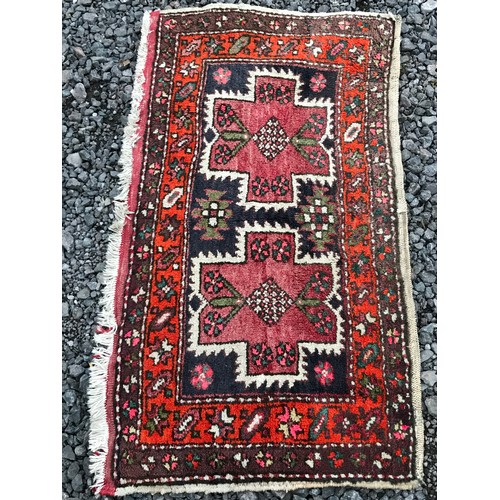 60 - Hand Knotted Rug  110 x 64 cms