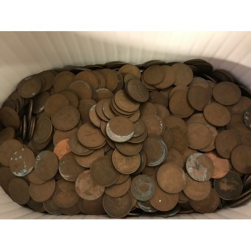 195 - Over 14kg Of Copper Old Coins