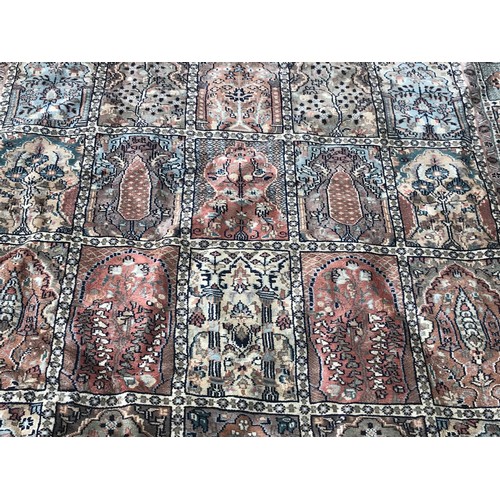 66 - Large Ground Rug With Panel Decoration. 296 x 185 cms