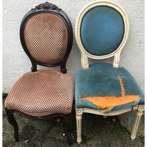 5a - Two French Chairs One For Recovering. (2)