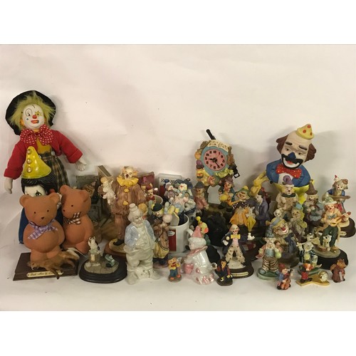 692 - Large Quantity Of Ceramic And Other Clown Related Figures Etc. Inside Lot 2