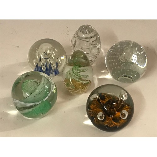 112 - Small Group Of 6 Vintage Paperweights