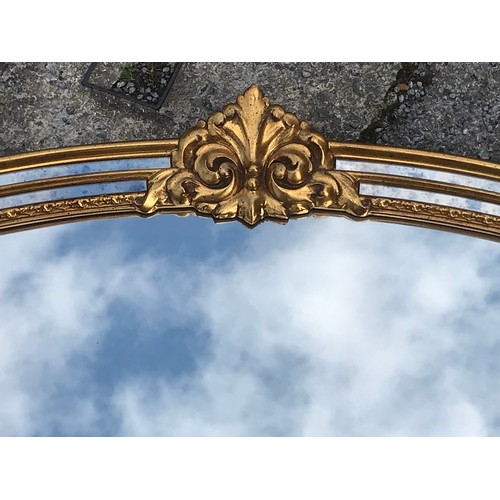 75 - Large Gilt Framed Mirror 184 x 109 cms