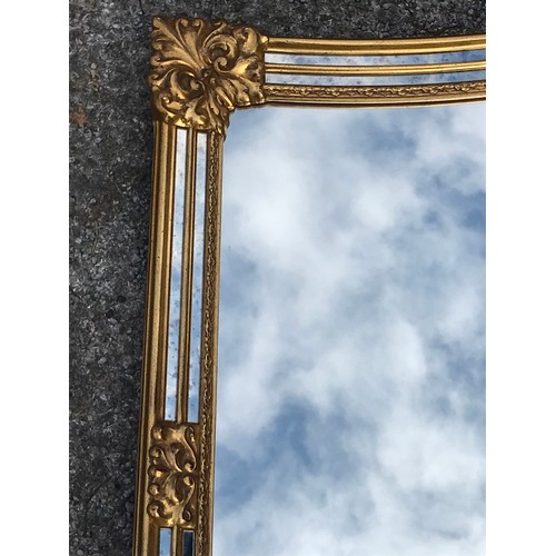 75 - Large Gilt Framed Mirror 184 x 109 cms