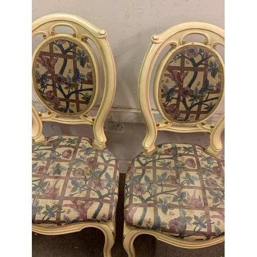 41 - Pair Of Painted French Chairs.