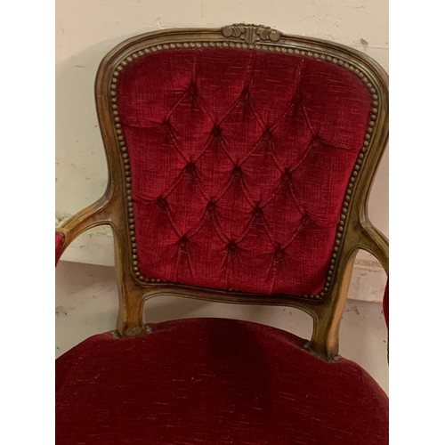 34 - Vintage French Louis Style  Arm Chair,