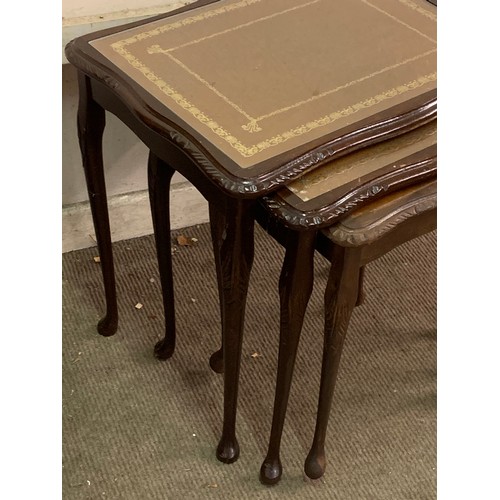 37 - Vintage Nest Of Three Tables.