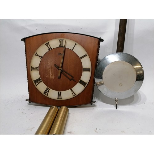 331 - Vintage Wall Clock With Pendulum And Weights.