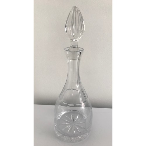 123 - Vintage Glass Decanter 35 cms h