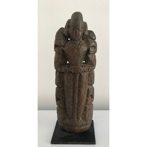 109 - 18th/19thC Carved Wooden Indian Diety
22 cms high