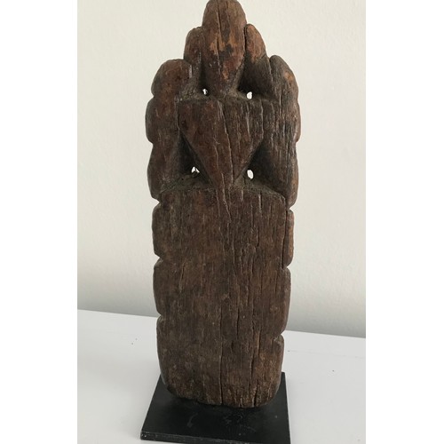 109 - 18th/19thC Carved Wooden Indian Diety
22 cms high