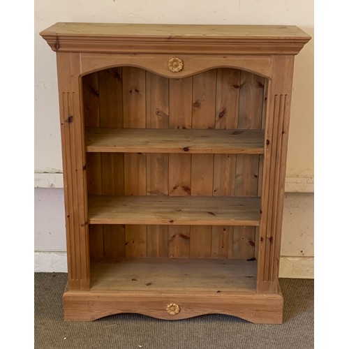 10 - Solid Pine Bookcase. 87 x 30 x 108 cms