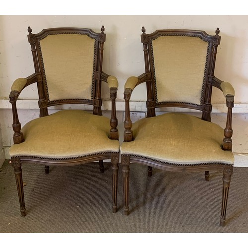 11 - Pair Of Vintage French Armchairs.