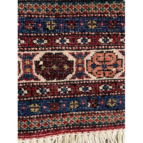 301 - Decorative Hand Tied Ground Rug With Central Motif And Border Decoration. 280 x 164 cms