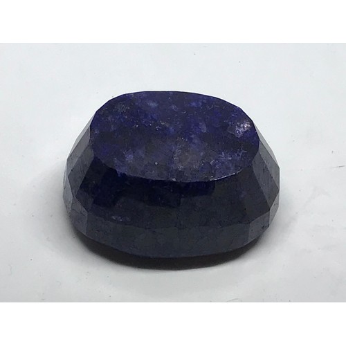 38 - Oval Cut Approximately 348.80  Carat Blue Natural Sapphire Gemstone With Certificate Yeovil Auctions... 