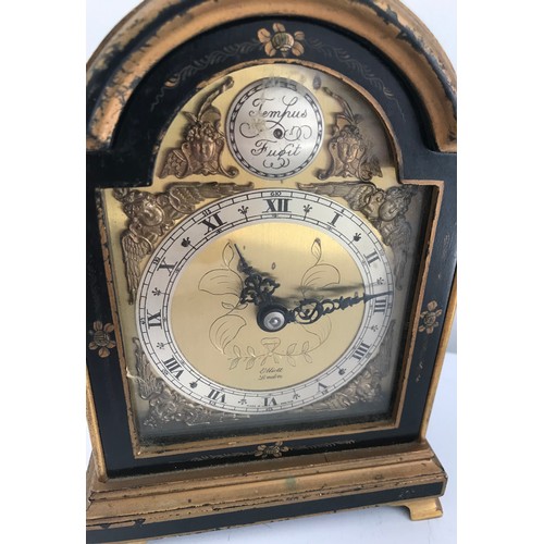 110 - Chinoiserie Georgian Style Tempus Fugit Mantel Clock By Elliot’s Of London
21 cms h