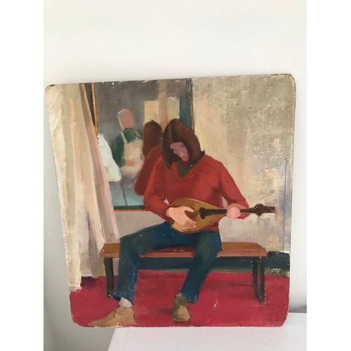 138 - Oil On Board Of A Guitar Player
42 x 46 cms