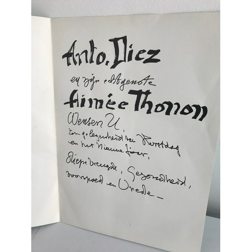 161 - Framed Exhibition Advertisement Catalogue For ANTO DIEZ (1914-1992)
Dated 1971