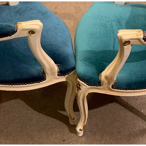 38 - Matched Pair Of Louis Style Armchairs