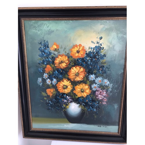 166 - Framed And Signed Vintage Still Life Of Flowers
59 x 69 cms