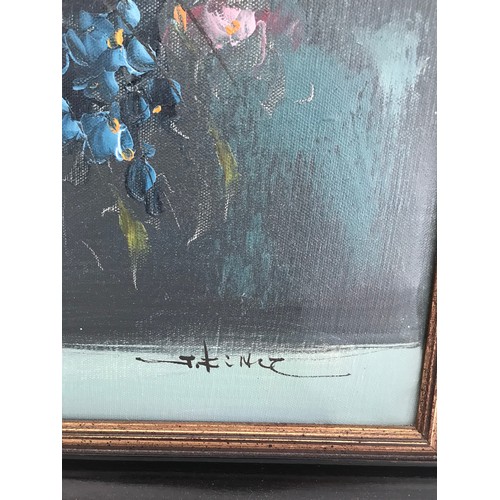 166 - Framed And Signed Vintage Still Life Of Flowers
59 x 69 cms