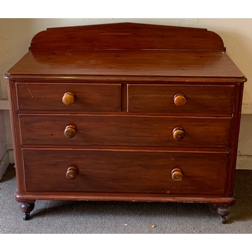45 - Vintage Two Over Two Chest Of Drawers 116 x 53 x 99 cms